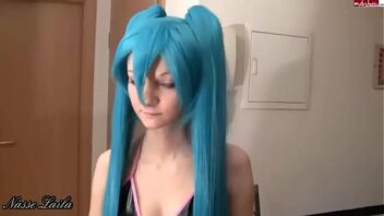 Miku cosplay hentai