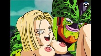 Android 18 and cell porn