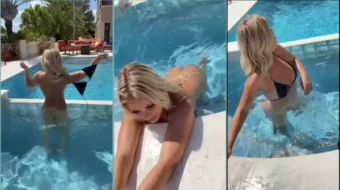 Paige VanZant posa desnuda en piscina en su cuenta de OnlyFans