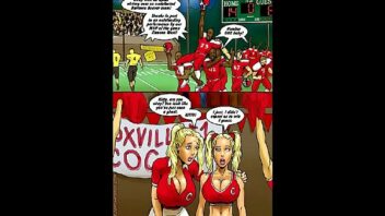Two hot blondes cartoon