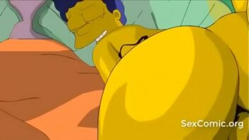 Marge Simpson seduce a una mujer caliente