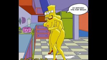 Bart se coge a marge español
