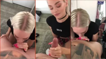 El vídeo filtrado de Courtney Smoke mostrando su desnudez y realizando sexo oral está circulando en OnlyFans