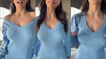 Christina Khalil vestido de provocación pezones pokies en vídeo filtrado