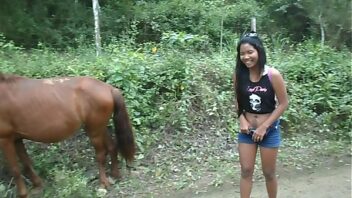 Woman anal horse