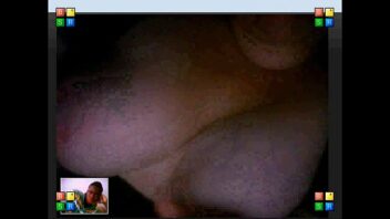 Skype masturbando