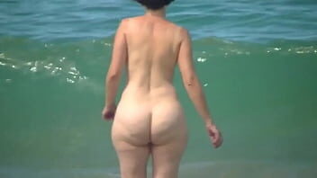 Desnuda playa cabina