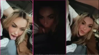 El video filtrado de Olivia Mae realizando una mamada en un coche en OnlyFans