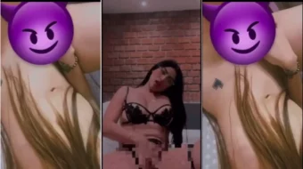 Jessica Orozco mostrando su cuerpo desnudo mientras se masturba