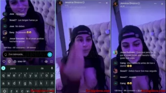 Jessica Orozco se muestra sin ropa y juguetona en una transmisión en vivo