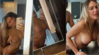 Olivia Mae se despoja frente al espejo en un video filtrado