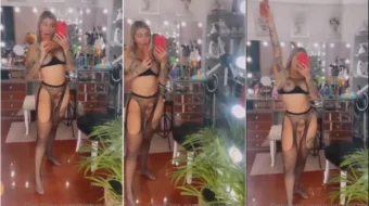 Cintia Cossio derrocha sensualidad con un conjunto en negro