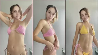 Rachel prueba de bikinis desnuda en video filtrado