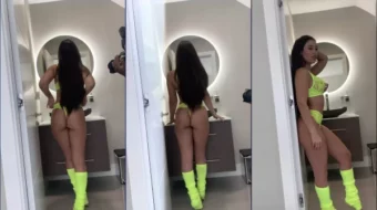 Angie Varona filtró un vídeo BTS de su sesión de fotos de baile en OnlyFans