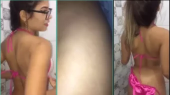 Se filtró un video porno de Rakel Silva en la ducha sin ropa