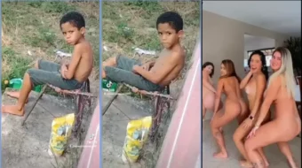 Bailando desnudo de forma hermosa en Brasil