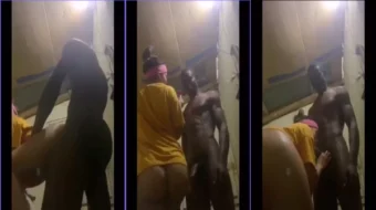 Katheryn Rodriguez Bailando con un hombre haitiano