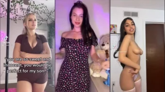 Contenido de adolescentes mostrando piel en TikTok