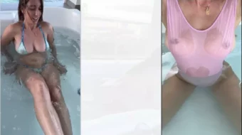 Christina Khalil muestra su video filtrado de su trasero mojado en Onlyfans