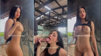 Brenda Trindade desnuda al aire libre mamada: OnlyFans vídeo Leaked