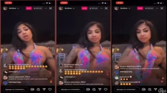 Tekashi 6ix9ine muestra un automóvil de lujo de la marca Yailin durante una transmisión en vivo
