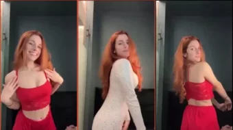 Catarina Paolino haciendo un strip sensual con mucho agarre