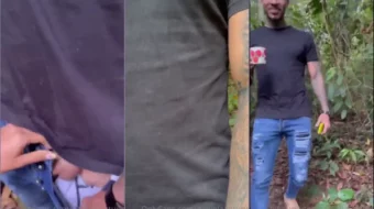 Daniela Antury, una mujer colombiana, realizando sexo oral en medio de la selva amazónica