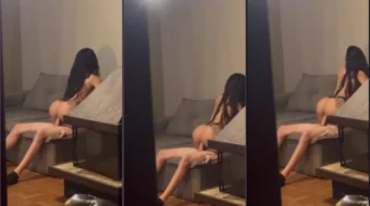Fernanda Welter dando un buen paseo sobre la gran y gruesa polla del chico