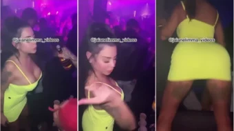 Jaiane Limma realiando twerking desnuda en el club