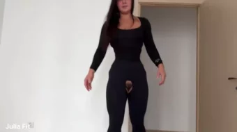 Júlia Fit anal jodidamente caliente con ropa ajustada