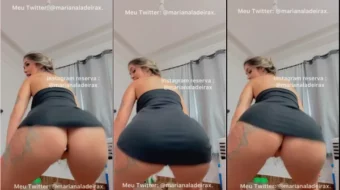 Mariana Ladeira bailando emocionada con un plug anal en el culo