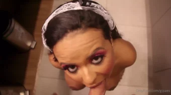 OnlyFans La estrella Gi Paes le da sexo oral a su jefe y la penetran duro