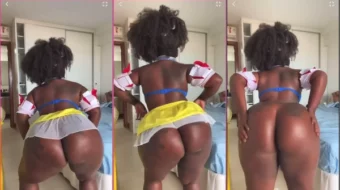 Video de la famosa Ioná Galvão bailando y meneando su gran culo en sexy outfit