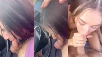 Video filtrado de una cinta de sexo en un coche con una chica llamada Noturhoneybb mostrando corridas en sus tetas