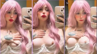 A Kyure se le filtraron fotos mostrando sus hermosas tetas rosadas en Internet