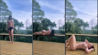 Babi Palomas nena caliente mostrando su cuerpo al aire libre para cualquiera que quiera apreciarlo