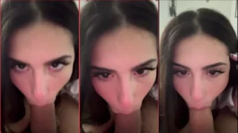 El video porno filtrado de Angela Alvarez en Onlyfans donde realiza una felación