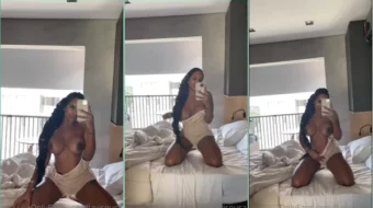 Flaviane Souza grabando videos gratuitos de sus prominentes senos en OnlyFans