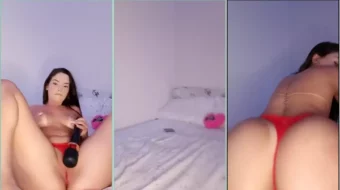 Lay Nuniz fue captada tocándose en videollamada