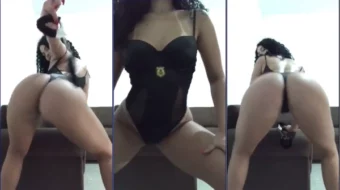 Mirian Gabriela, famosa de OnlyFans, luce bailando en provocativa braga en la sala de su casa