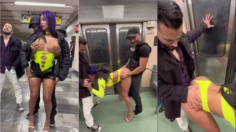 Contenido adulto protagonizado por Mujer Luna Bella en el Metro de la Ciudad de México