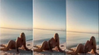 Iggy Azalea se desnuda en la playa en Onlyfans