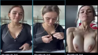 Megnut, la sensación del momento, desvistiéndose y exhibiendo sus hermosos pechos