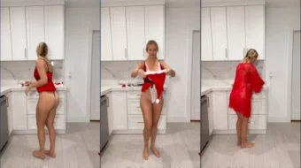 Vicky Stark: Trajes de Navidad Santa prueba en Onlyfans Video Leaked