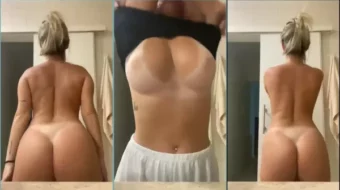 Rubia de silicona muy atractiva cuyo contenido se filtró en línea