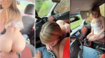 Vanessa Bohórquez tiene sexo en el auto y recibe esperma en la boca