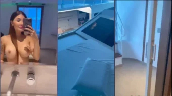 Aline Faria filtró imágenes jugando y sin ropa