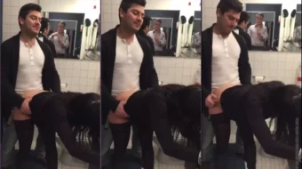 Horn graba a su esposa manteniendo relaciones en el baño de un centro comercial con un hombre habilidoso