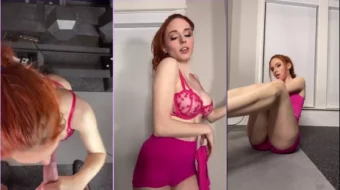 Video filtrado de Amouranth en el gimnasio practicando ejercicios sexuales