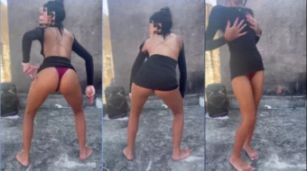 Nayra Castro disfrutando de la danza del funk en el lago luciendo ajustadas prendas inferiores